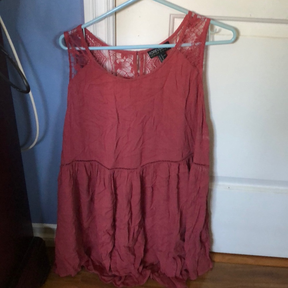 Red blouse